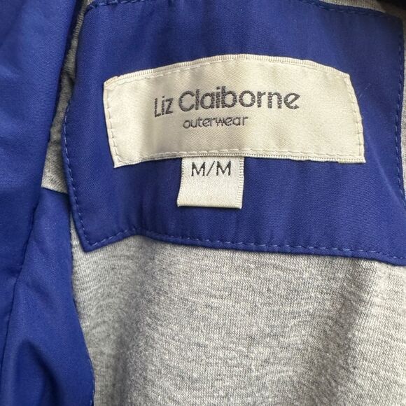 Liz Claiborne Light Hooded Jacket Blue - Picture 5 of 12